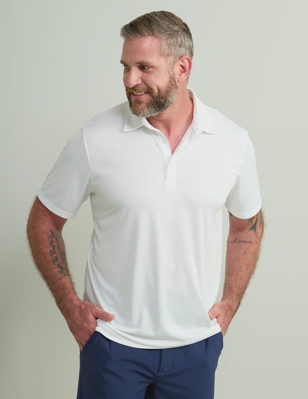 HUK PURSUIT PRINTED POLO, Color: WHITE, Size: S