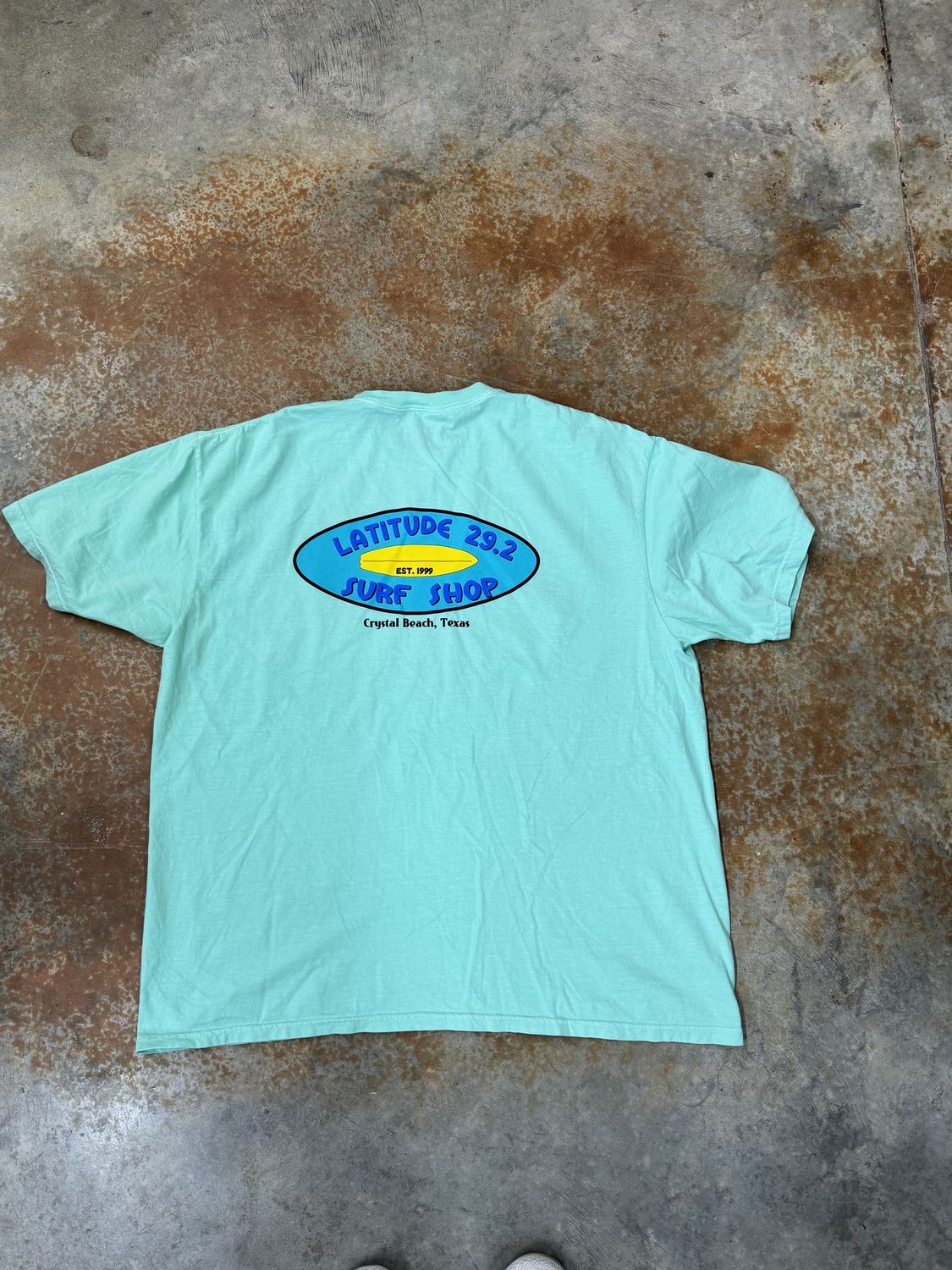 Latitude OG Logo  - Comfort Color Tee - SS, Color: Island Reef, Size: S