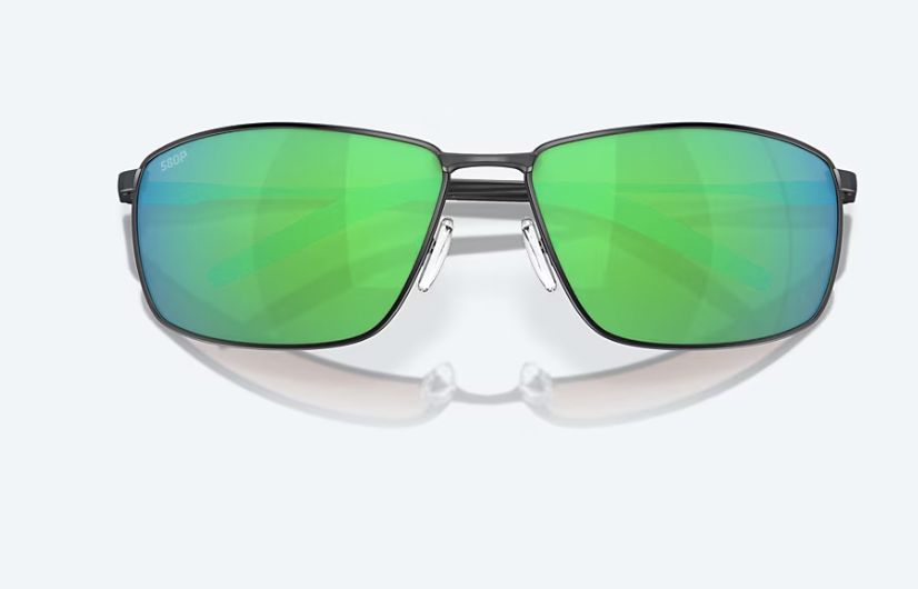 Costa Turret Matte Black Green Mirror Poly 580P