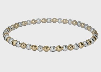 Bara Boheme Classic Gold  and Sterling Silver Bead Bracelet