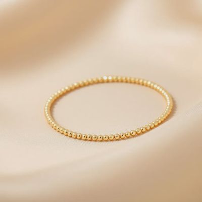 Bara Boheme Classic Gold Bead Bracelet