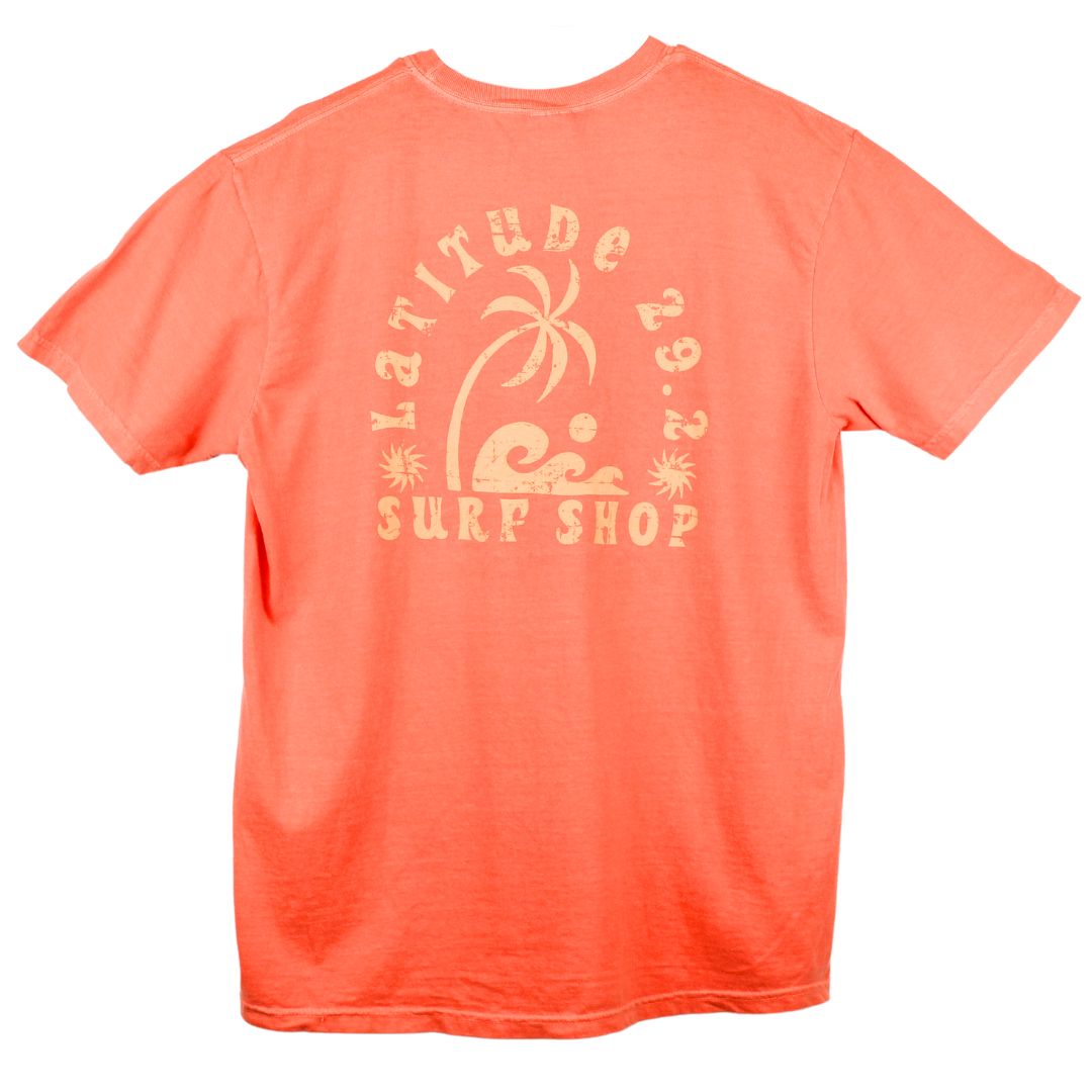 Paradise Beach Latitude 29.2 - Tee -Melon, Size: S