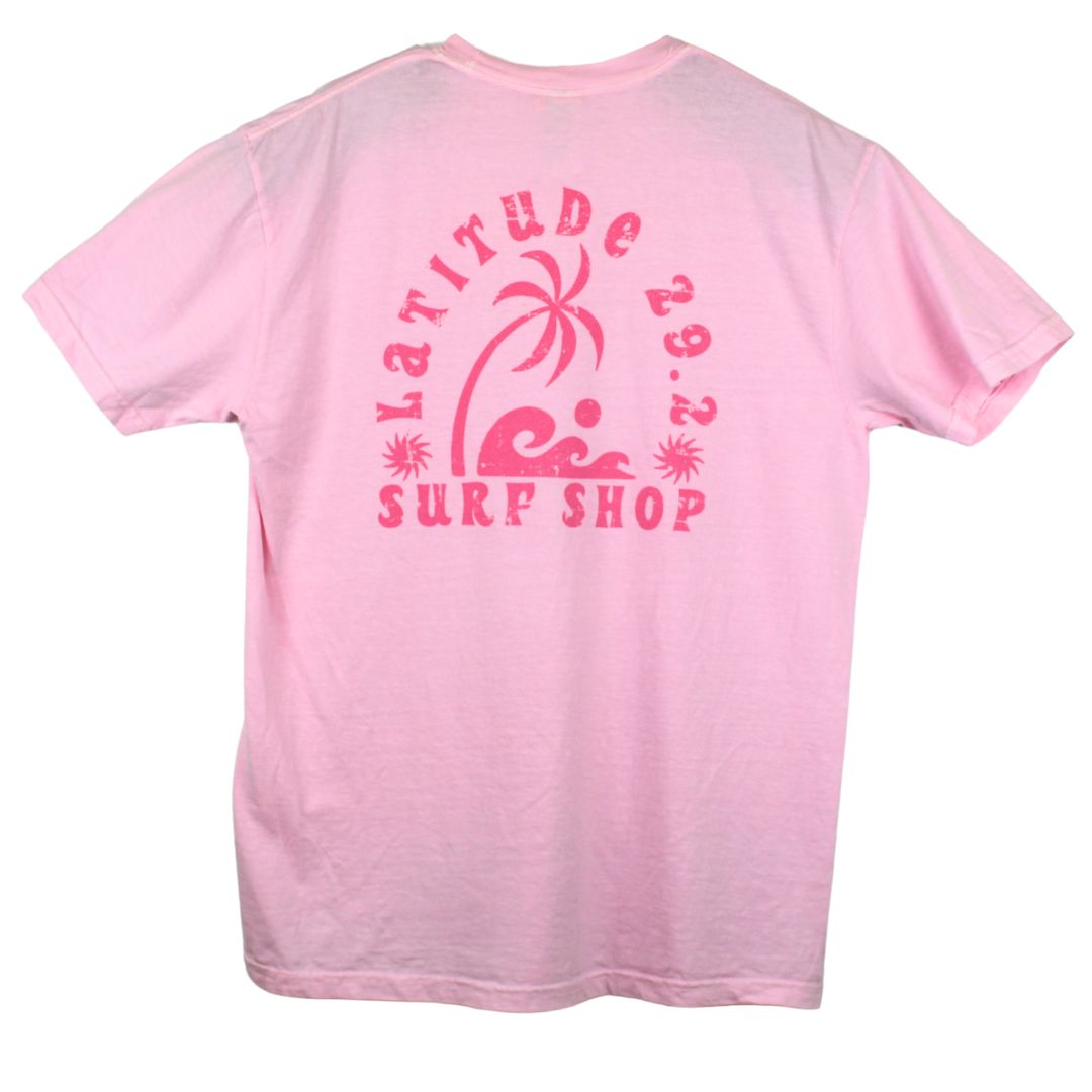 Paradise Beach Latitude 29.2 - Tee -Pink Blossom, Size: S