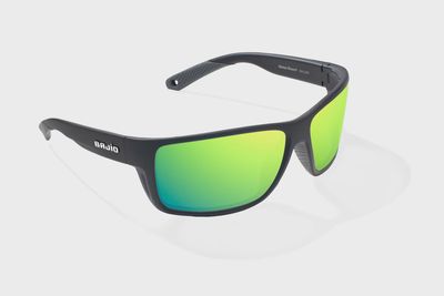 Bajio Bales Beach Black Matte / Green Mirror Glass