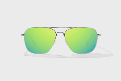 Bajio Snipes Silver Gloss / Green Mirror Glass