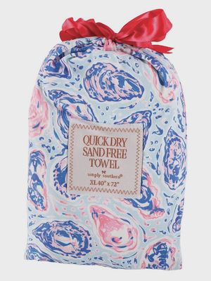 SIMPLY SOUTHERN QUICK DRY SAND FREE TOWEL OYSTER