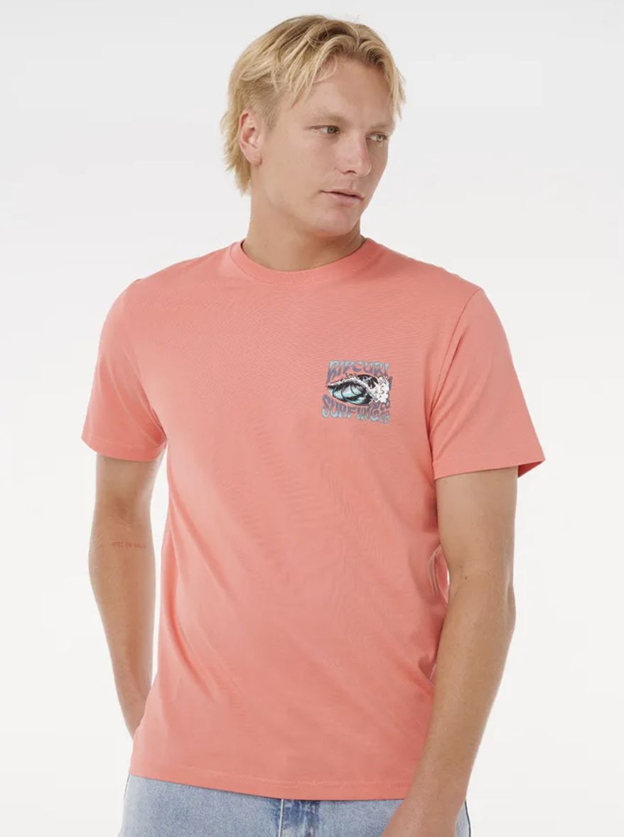 RIP CURL HAZED &amp; TUBED TEE SHIRT