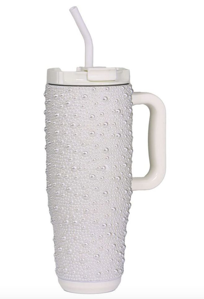 PEARL RHINESTONE TUMBLER