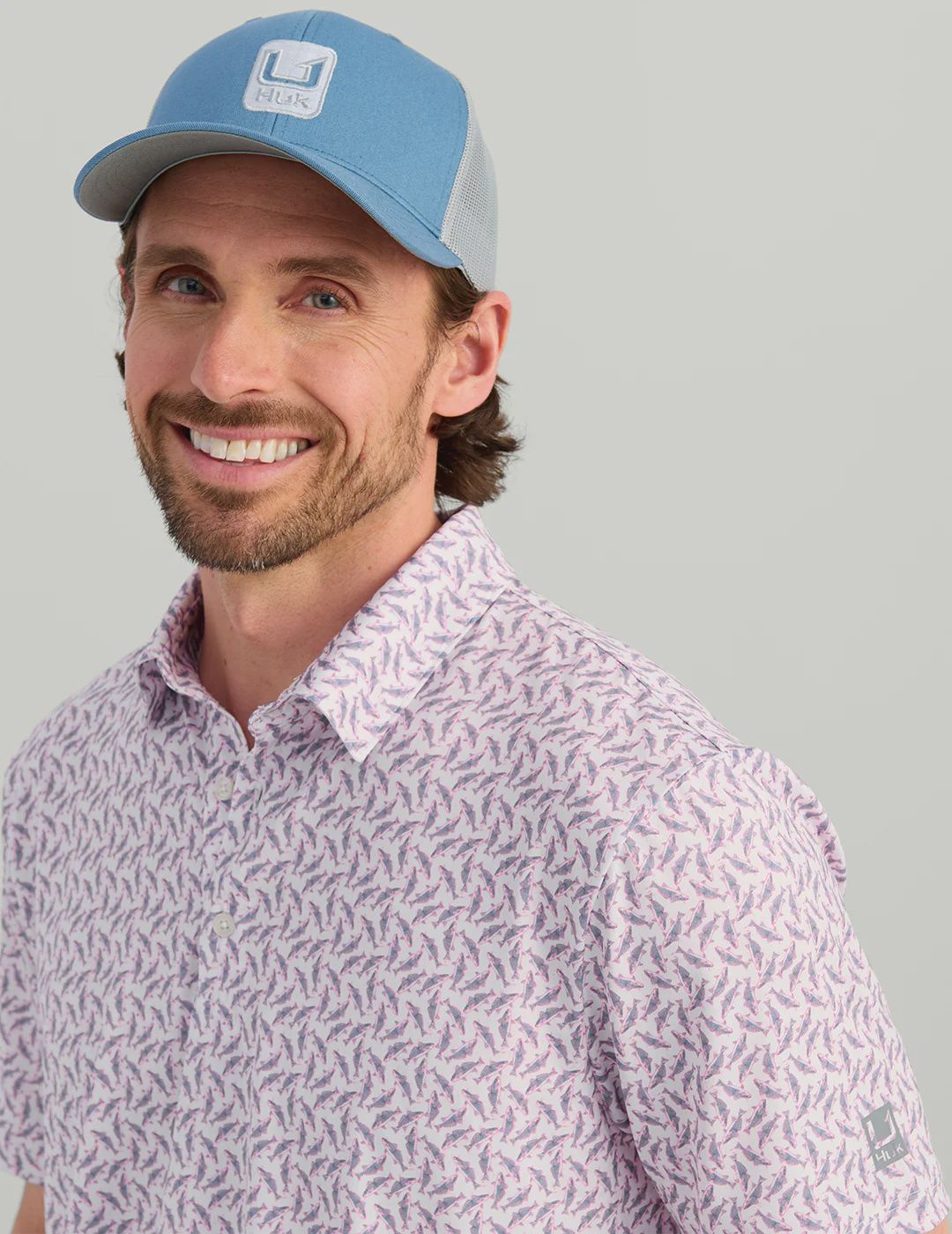 HUK PURSUIT PRINTED POLO
