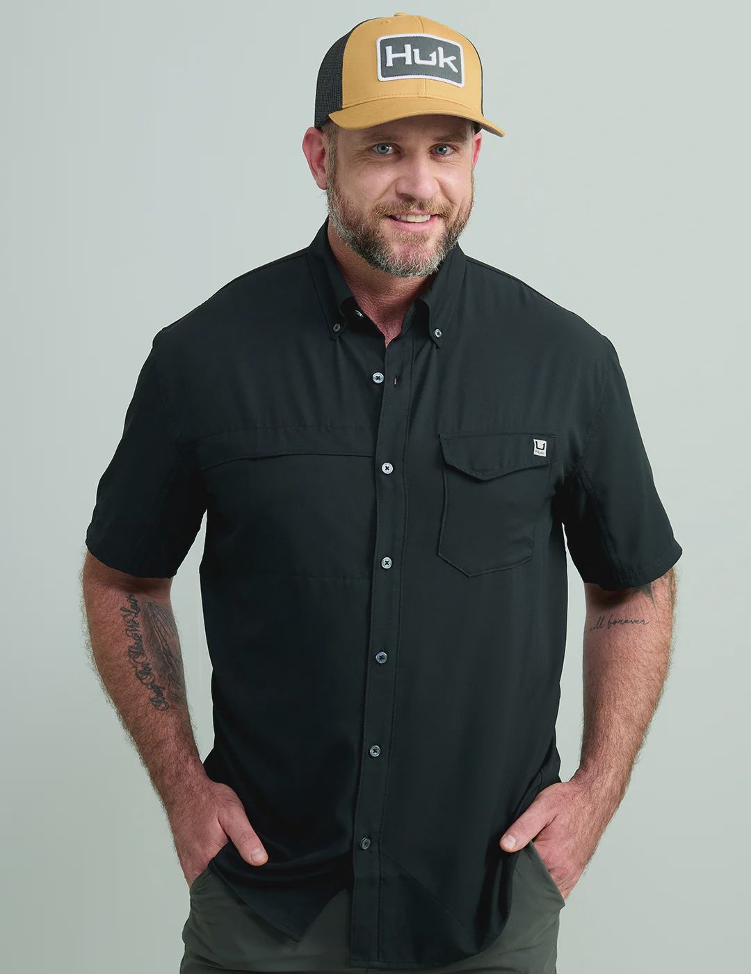 HUK TIDE POINT SS BUTTON DOWN