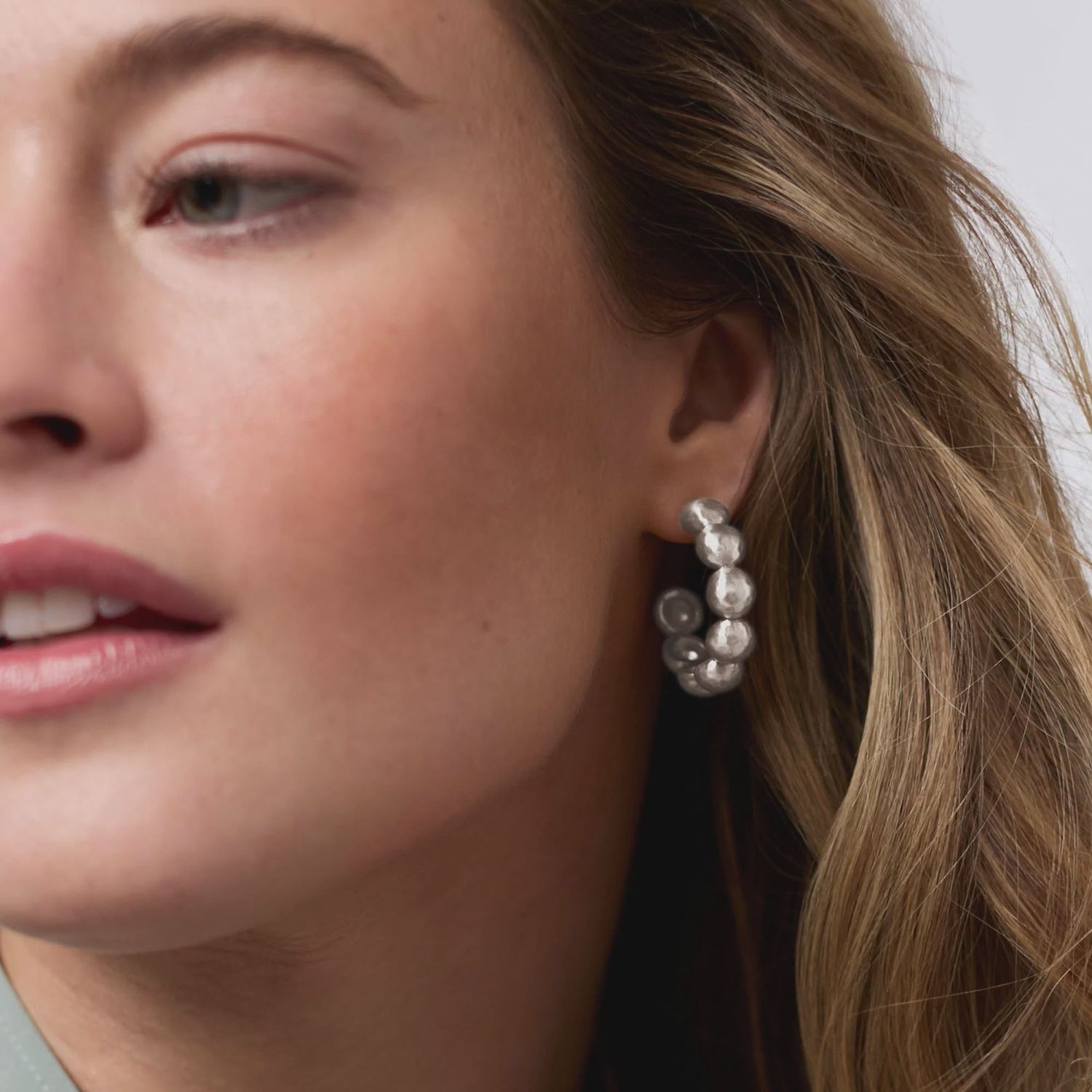 JULIE VOS SOLARA NOVA HOOP SILVER