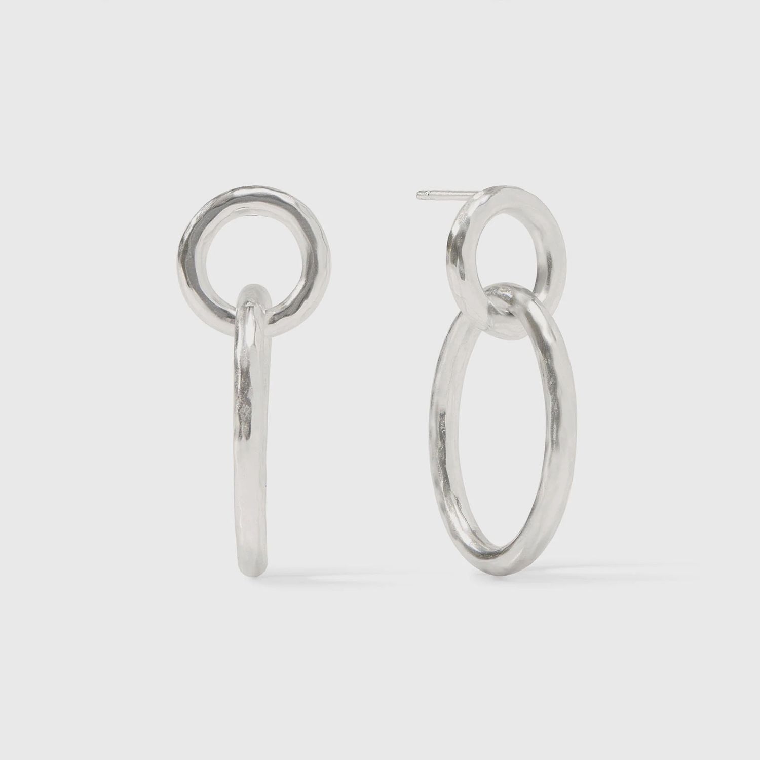 JULIE VOS CATALINA LINK EARRING SILVER