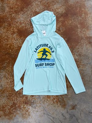 LATITUDE YOUTH SURFER BOY LONG SLEEVE  PERFORMANCE HOODIE