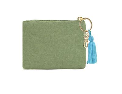 AMERICAN AND BEYOND GOLF CART STRIPES BEADED COIN POUCH