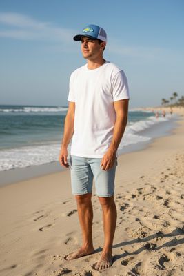 112 RICHARDSON OG LOGO COLUMBIA BLUE AND WHITE WITH NAVY BRIM