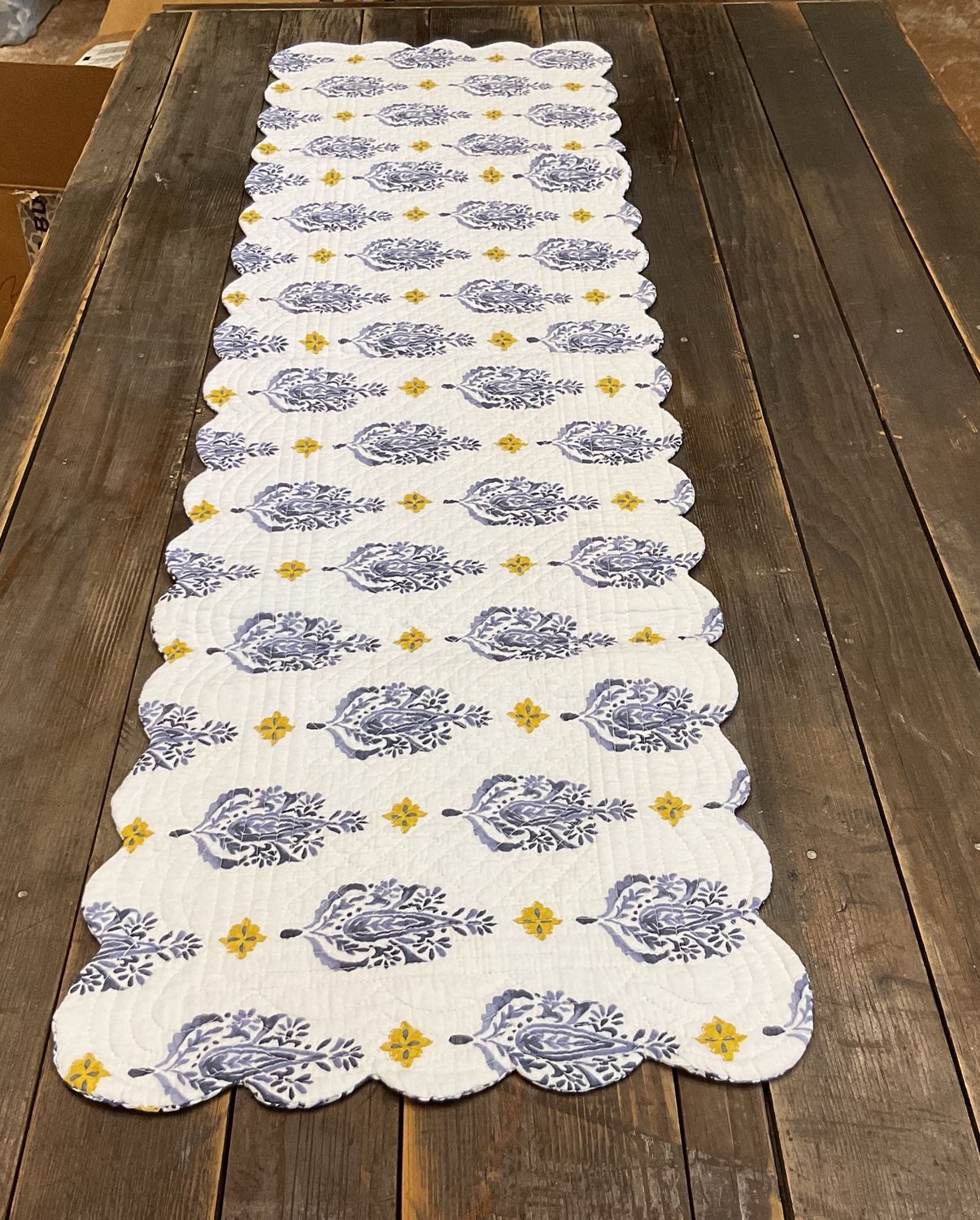 Blue and White Runner 4’ 3”