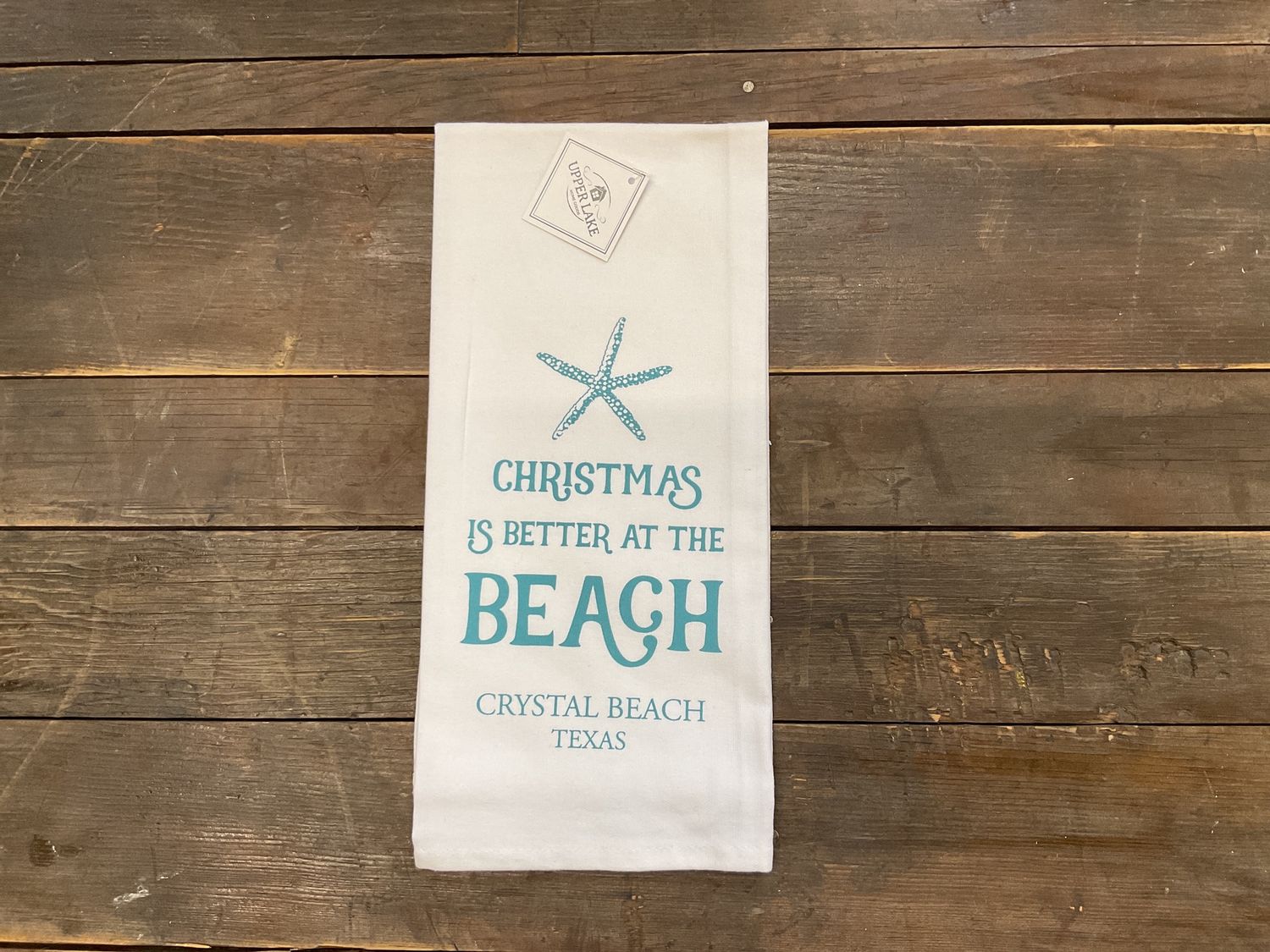 Crystal Beach Christmas Decorative Towel