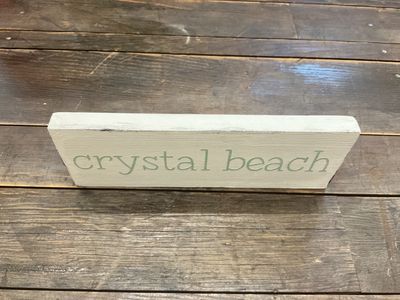 Anchored Souls Small Crystal Beach Sign