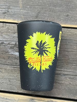 Rubber Crystal Beach Shot Glass
