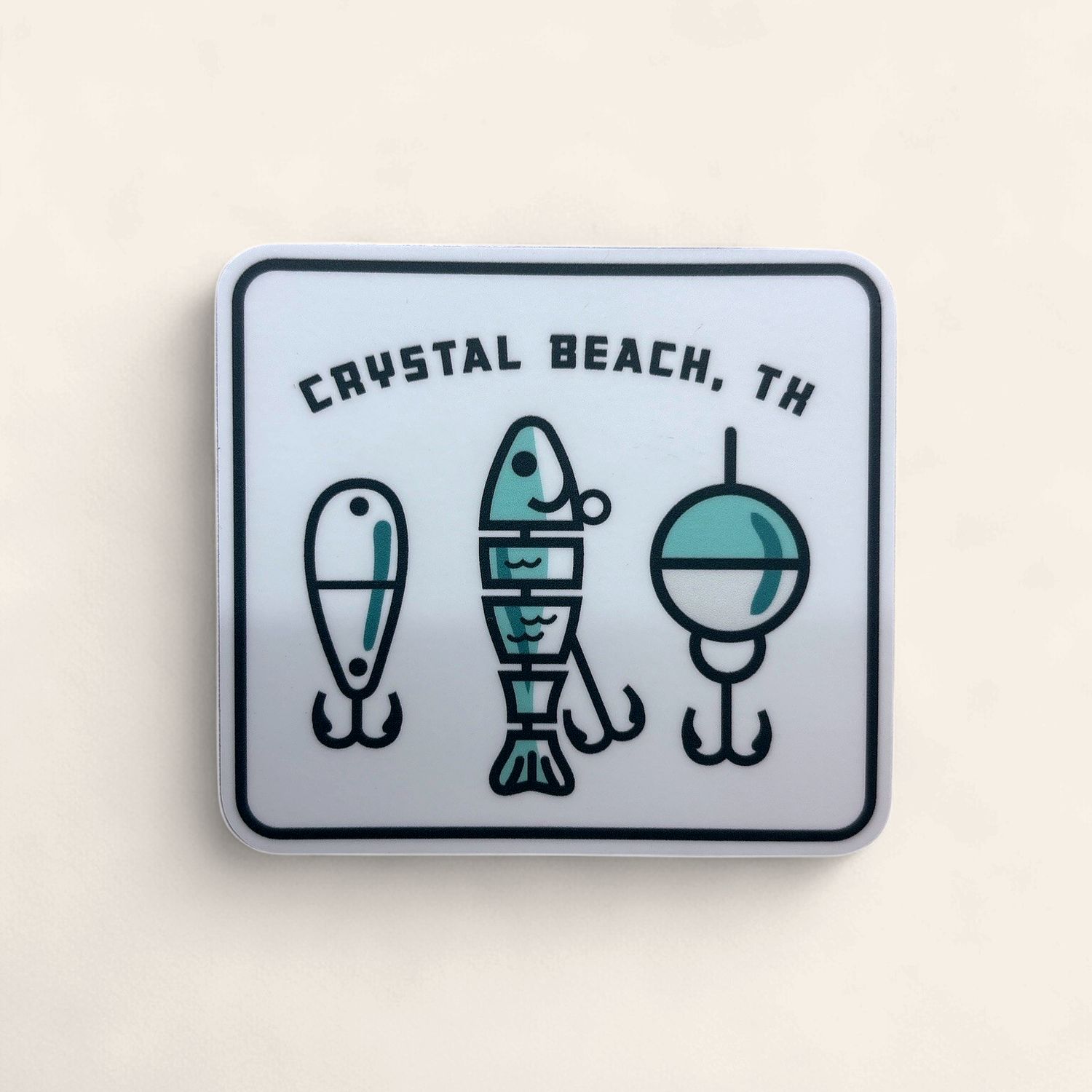 GONE FISHING LURES - CRYSTAL BEACH, TX | STICKER