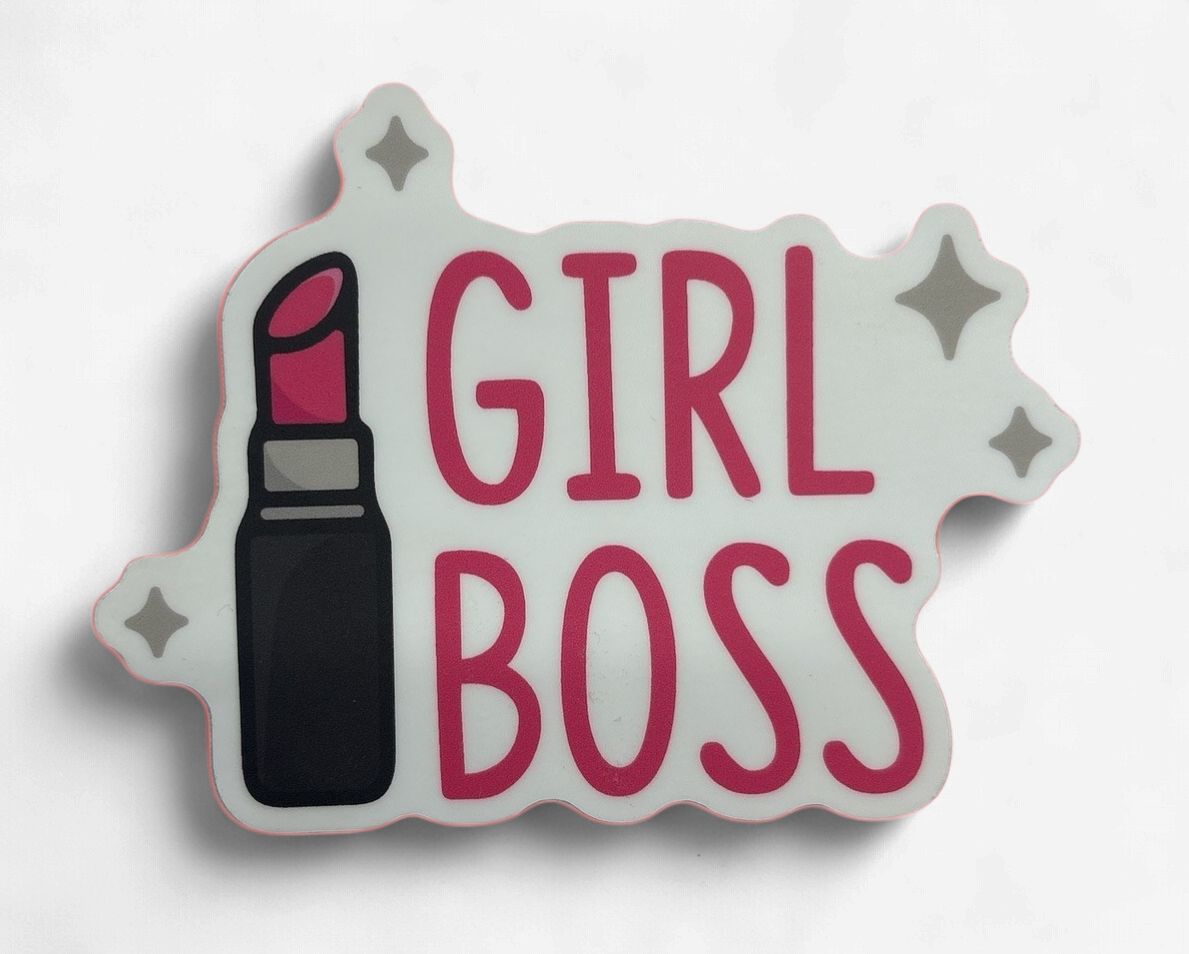 GIRL BOSS LIPSTICK | STICKER