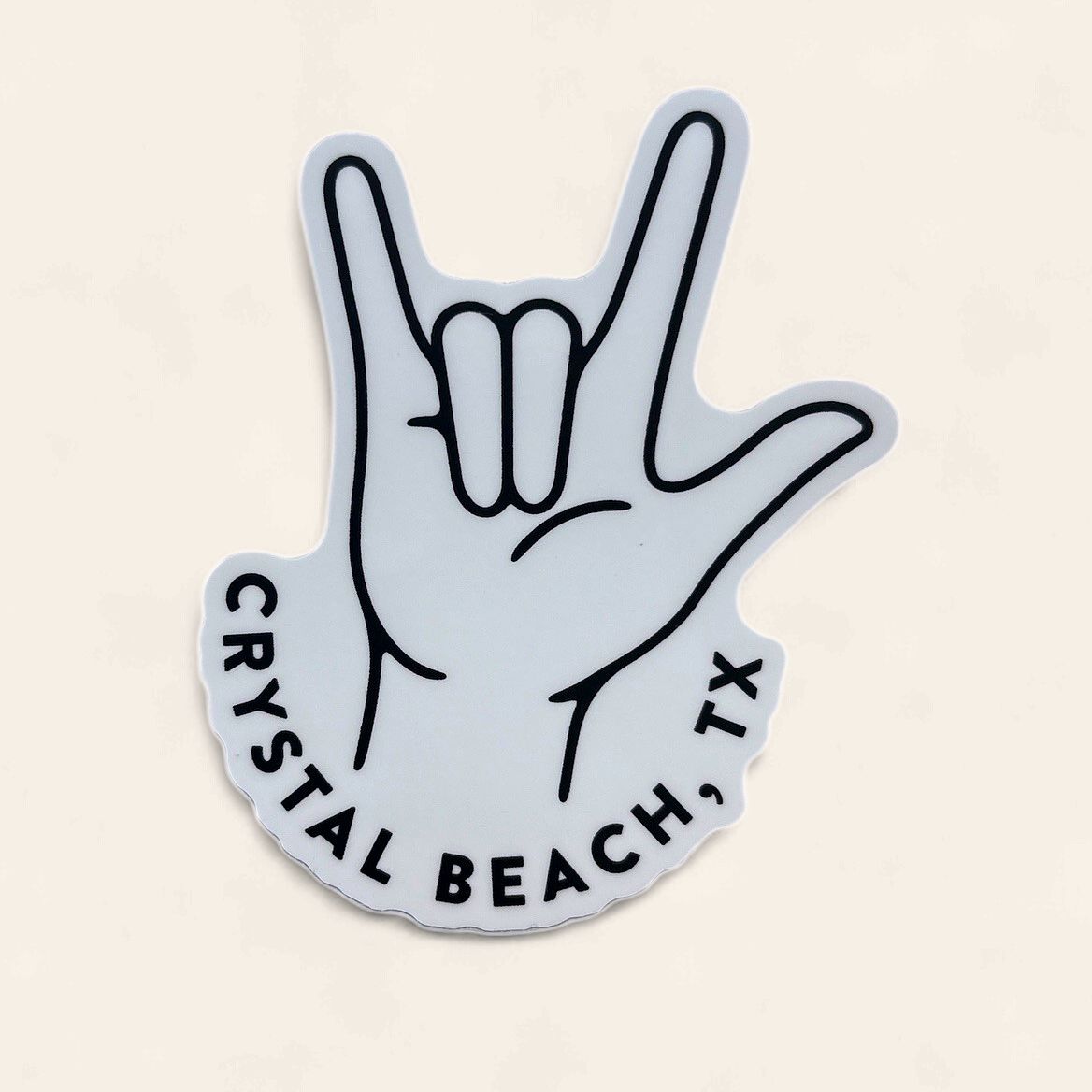 I LOVE YOU ASL HAND - CRYSTAL BEACH, TX | STICKER