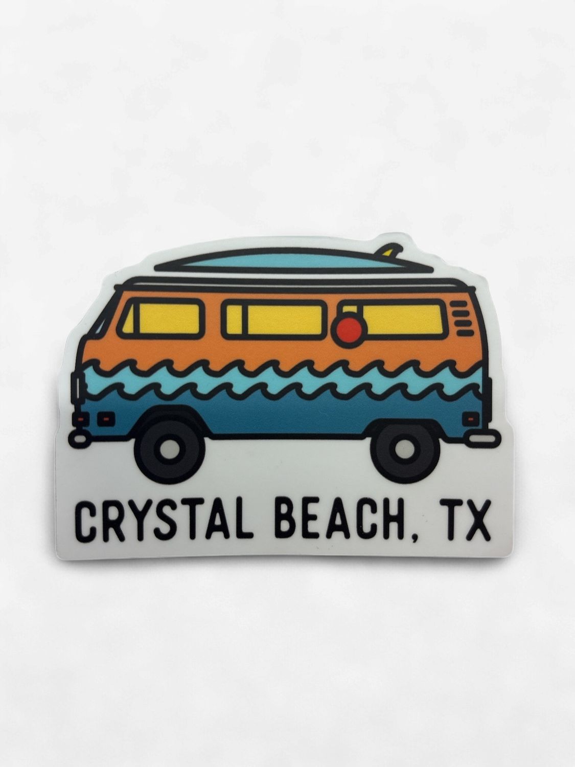 RETRO CAMPER - CRYSTAL BEACH, TX | STICKER