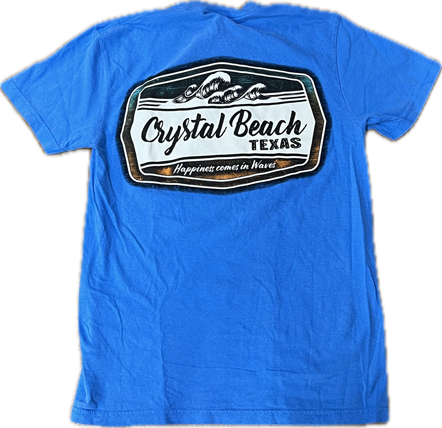 CRYSTAL BEACH HAPPINESS IN WAVES, Color: blue, Size: small