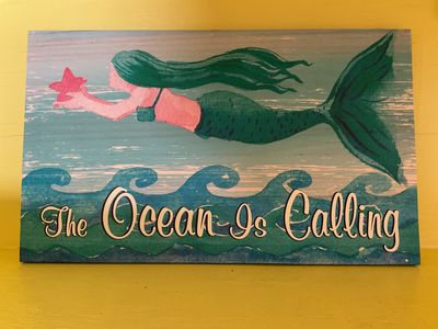 The Ocean Is Calling Sign
