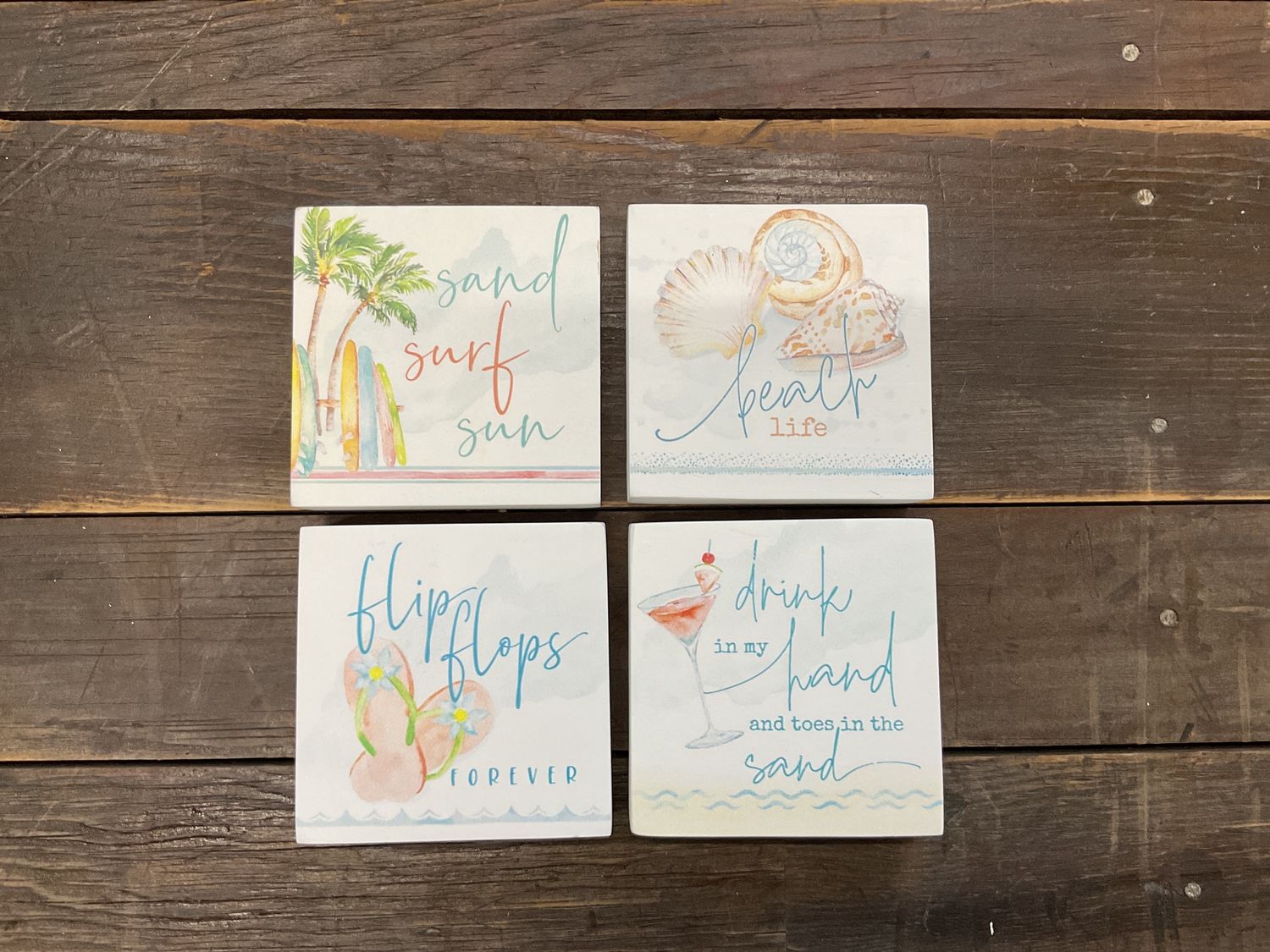 BEACH LIFE WOOD BLOCK COLLECTION