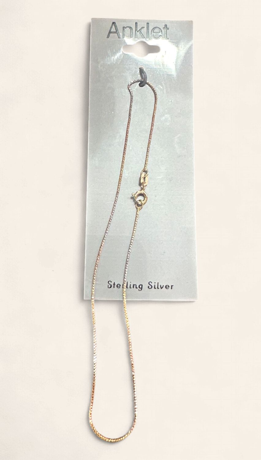 GOLD STERLING ANKLETS