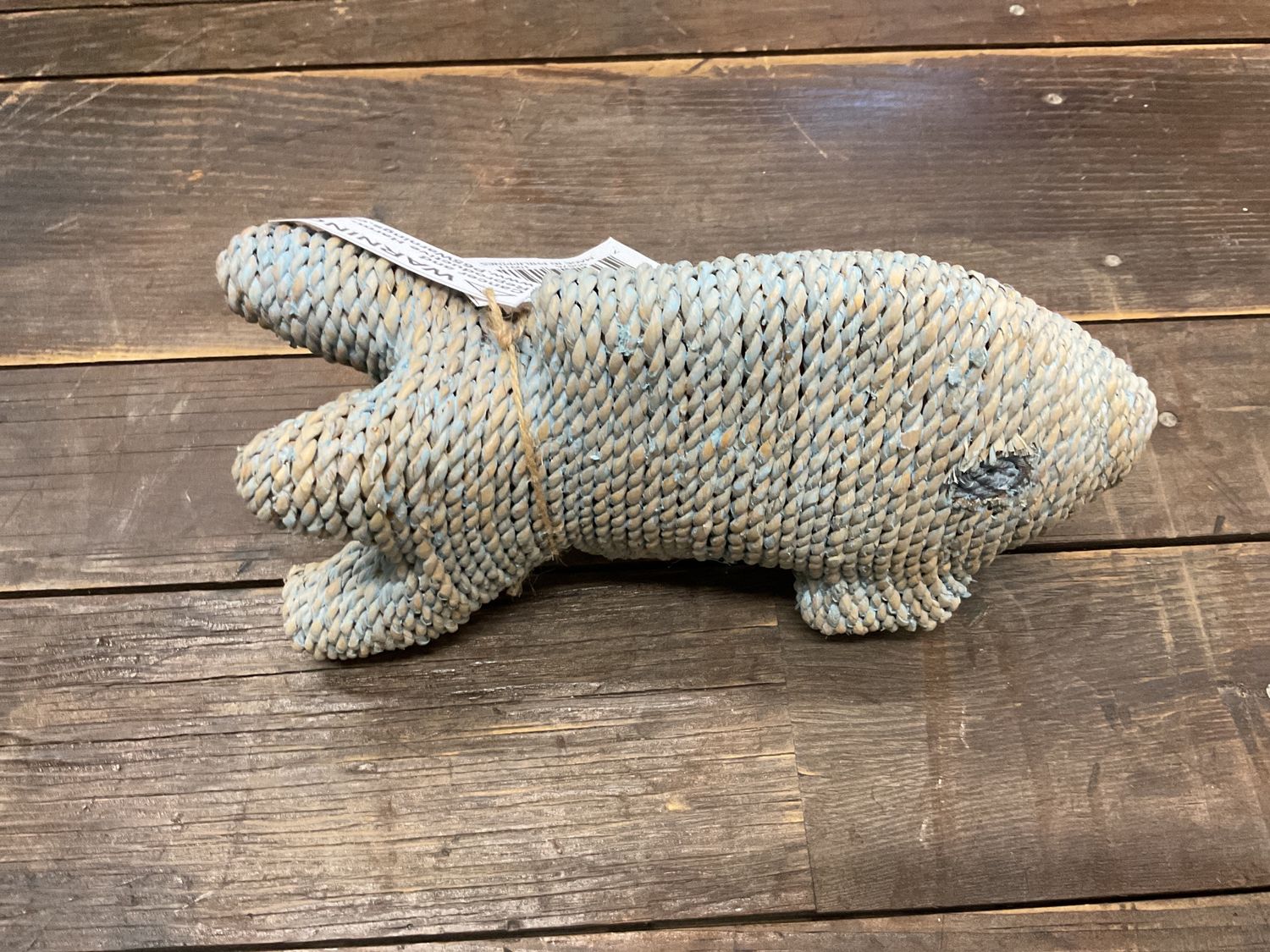 9" WEAVED FISH IN BLUE FINISH