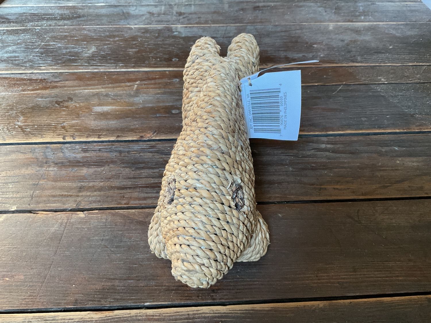 9" WEAVED FISH IN NATURAL FINISH