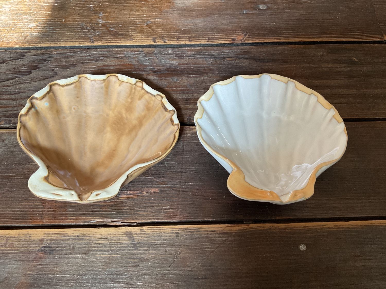 Scallop Shell Dish, Ceramic, Neutrals