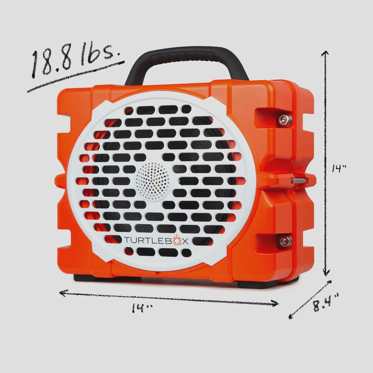 TURTLEBOX SPEAKER GRANDE, Color: Orange
