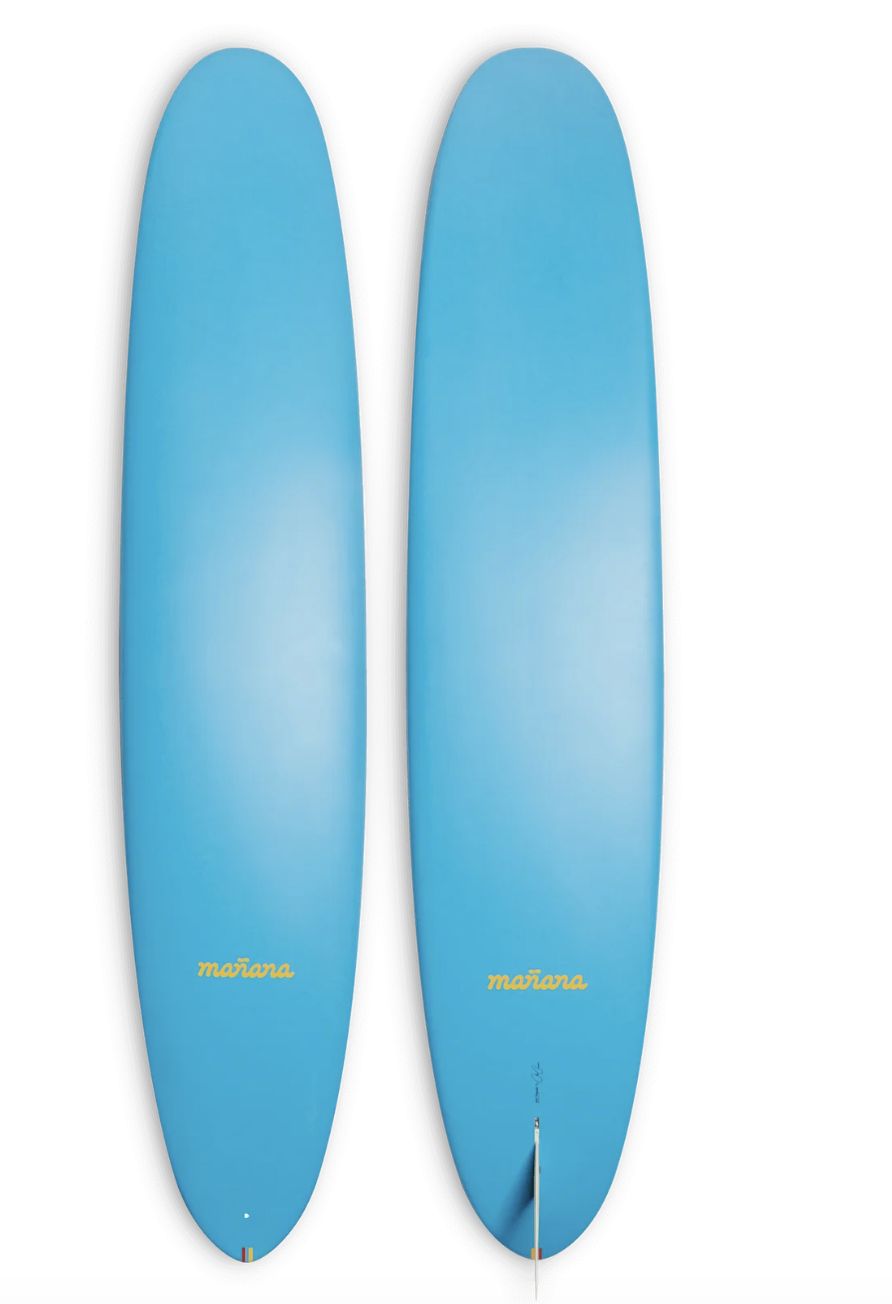 MANANA 9'8" BLUE PINTAIL SURFBOARD