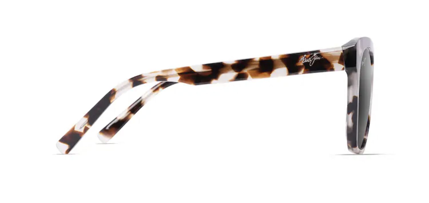 MAUI JIM ALULU WHITE TOKYO TORTOISE FRAME NEUTRAL GREY LENS FEMALE