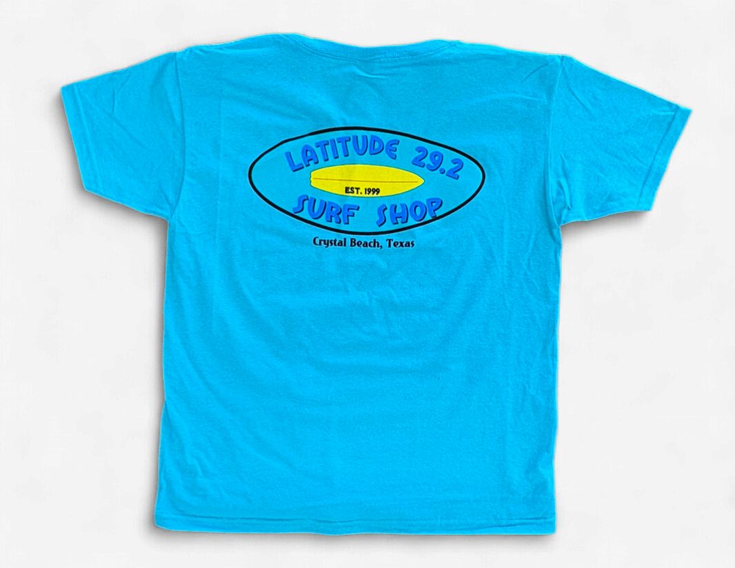 LATITUDE OG LOGO TEE-YOUTH SCUBA BLUE