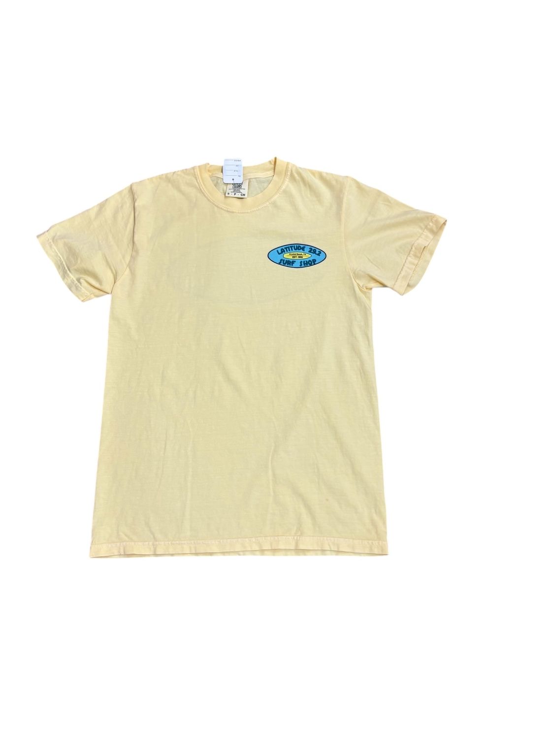 LATITUDE OG LOGO  - COMFORT COLOR SS TEE - BUTTER