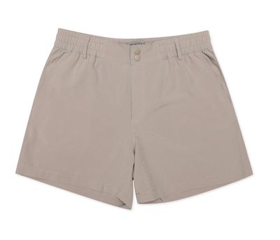 BURLEBO EVERYDAY SHORT - COBBLESTONE KHAKI - DUCK HUNT POCKET LENGTH 7