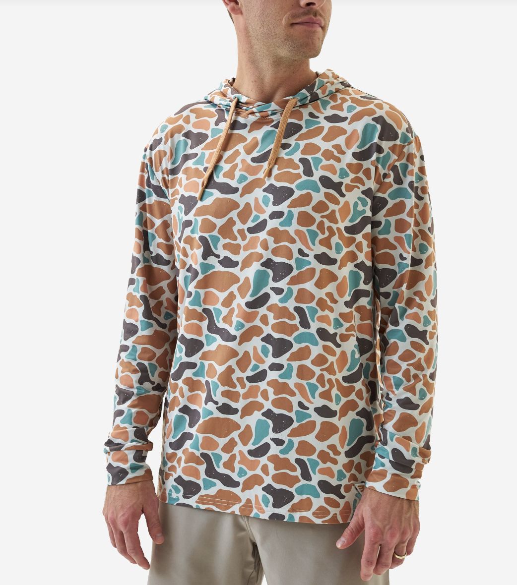 BURLEBO PERFORMANCE HOODIE - BAYSIDE CAMO