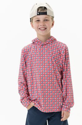 BURLEBO YOUTH - PERFORMANCE HOODIE - AMERICAN FLAGS