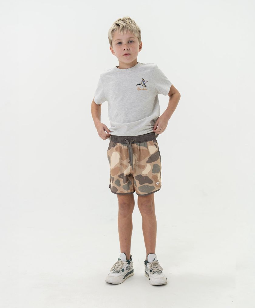 BURLEBO YOUTH - SWIM TRUNKS - JUMBO PINTAIL CAMO