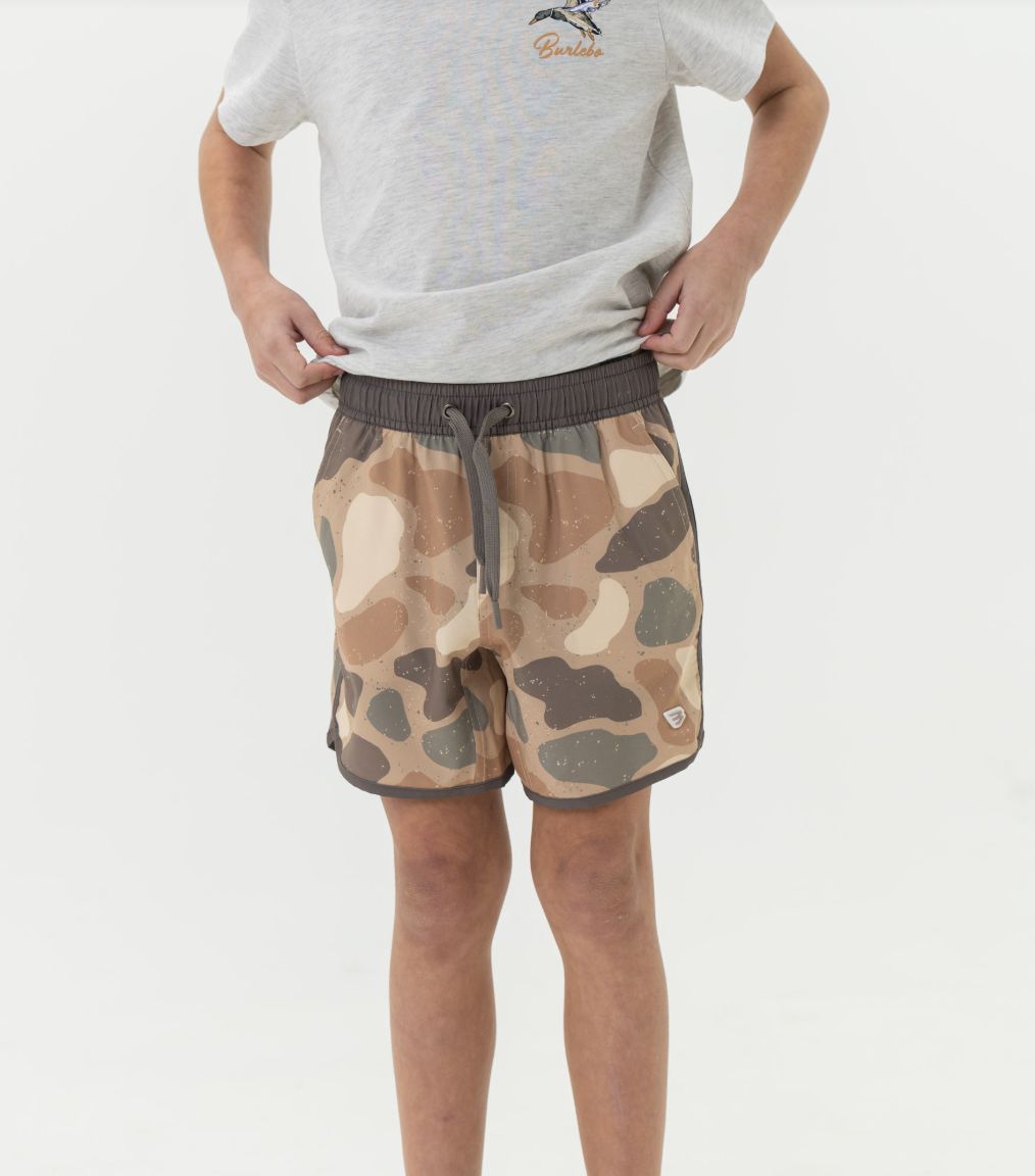 BURLEBO YOUTH - SWIM TRUNKS - JUMBO PINTAIL CAMO