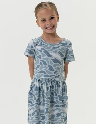 BURLEBO YOUTH - MOXIE DRESS - SEASIDE CAMO