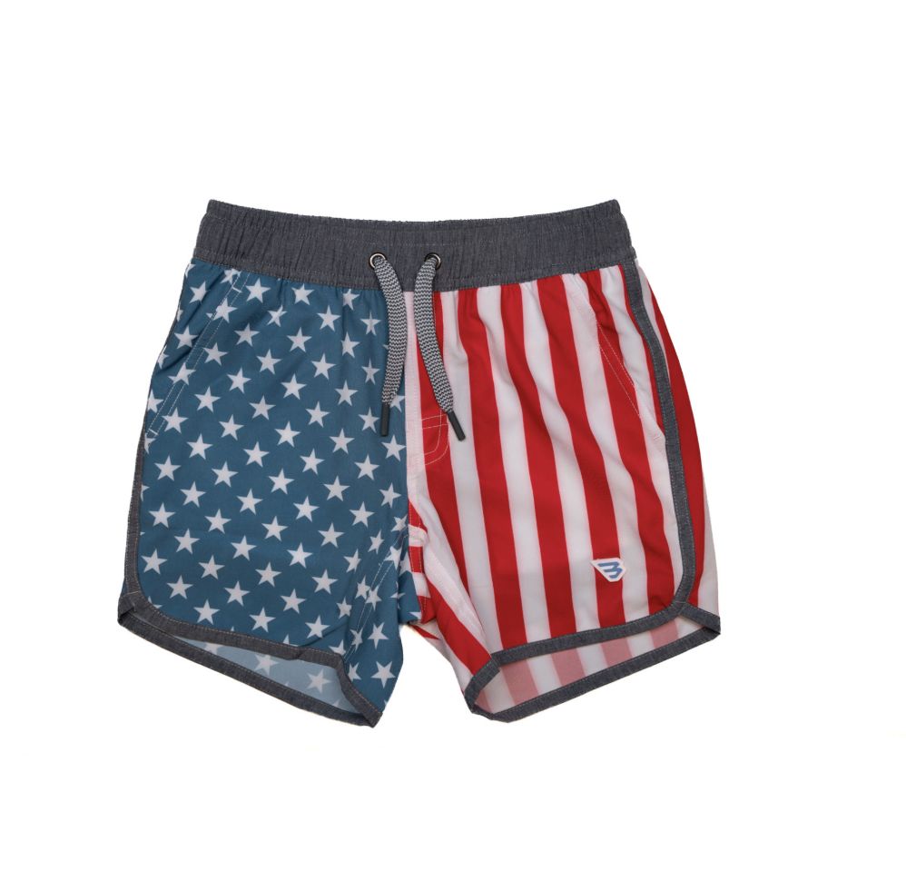 BURLEBO YOUTH - SWIM TRUNKS - THROWBACK USA
