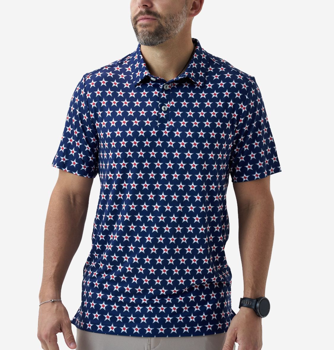 BURLEBO PERFORMANCE POLO - TEXAS VINTAGE (NAVY)