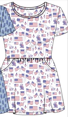 BURLEBO YOUTH - MOXIE DRESS - OLD GLORY