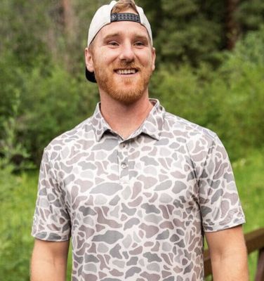 BURLEBO PERFORMANCE POLO - CLASSIC DEER CAMO