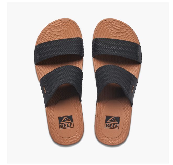 REEF WATER VISTA SLIDE - BLACK/TAN